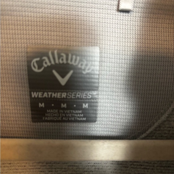 Callaway Golf Men's Weather Series Fleece Lined 1/4 Zip Vest‎ Heathered Medium - Picture 3 of 5
